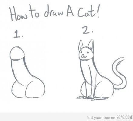 Hur man ritar en ku.. katt.