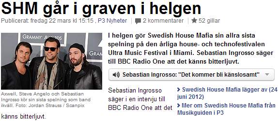 SHM går i graven SHM går i graven